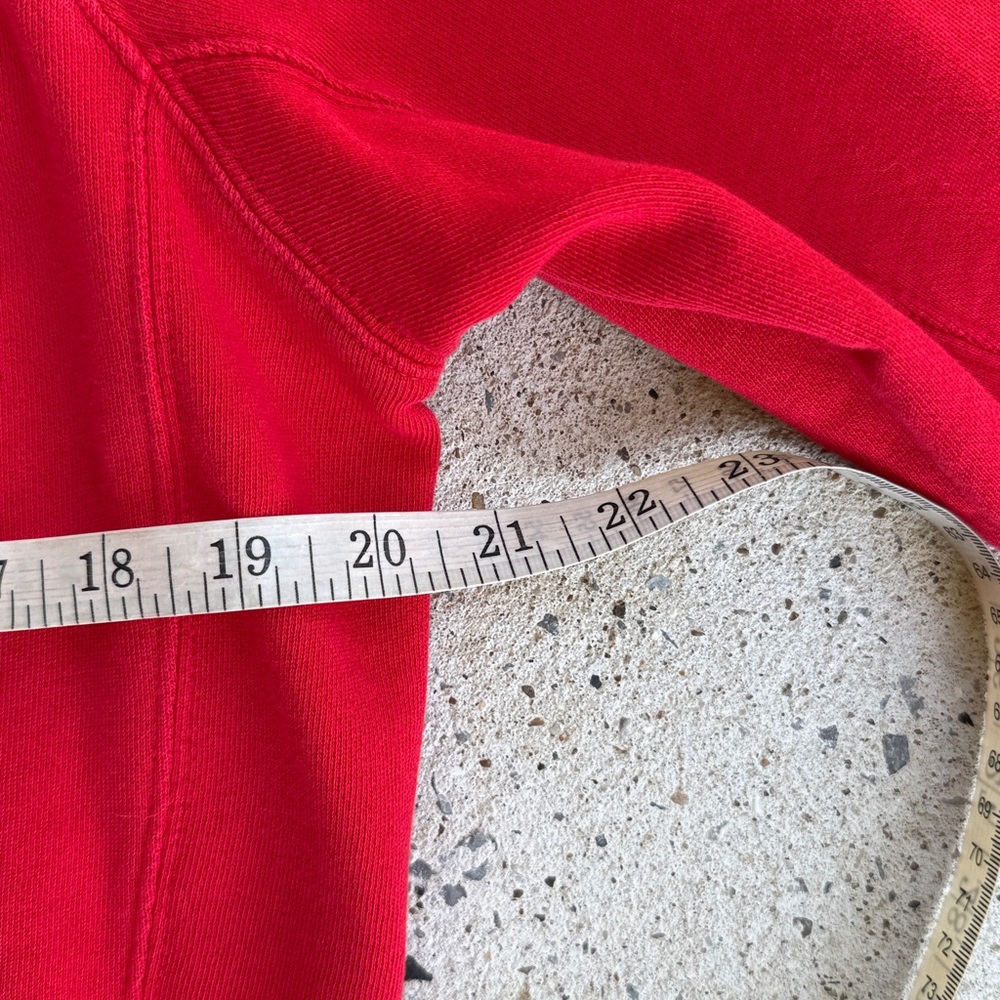 J Crew Cozy Season Red Pullover Sweatshirt Size Small - Picture 8 of 13